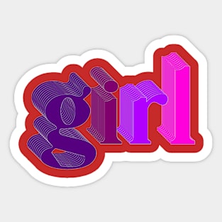 Girl Rock Sticker